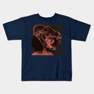 Fox Skull Lady Kids T-Shirt